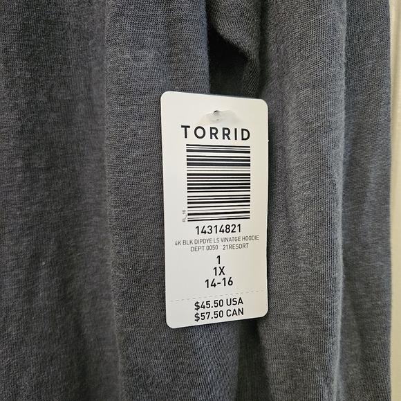 Torrid Vintage Triblend Jersey Hoodie - Picture 4 of 4